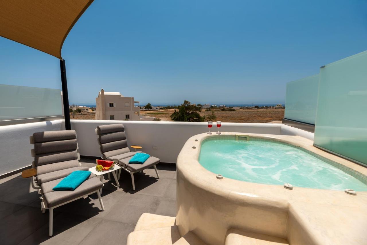 Modern Dome Homes Of Santorini Períssa Eksteriør bilde