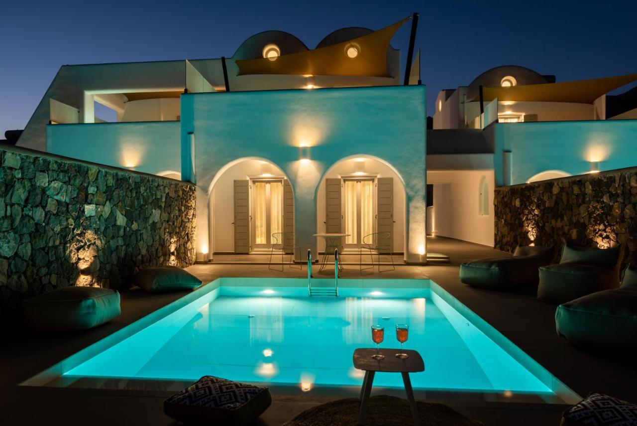 Modern Dome Homes Of Santorini Períssa Eksteriør bilde