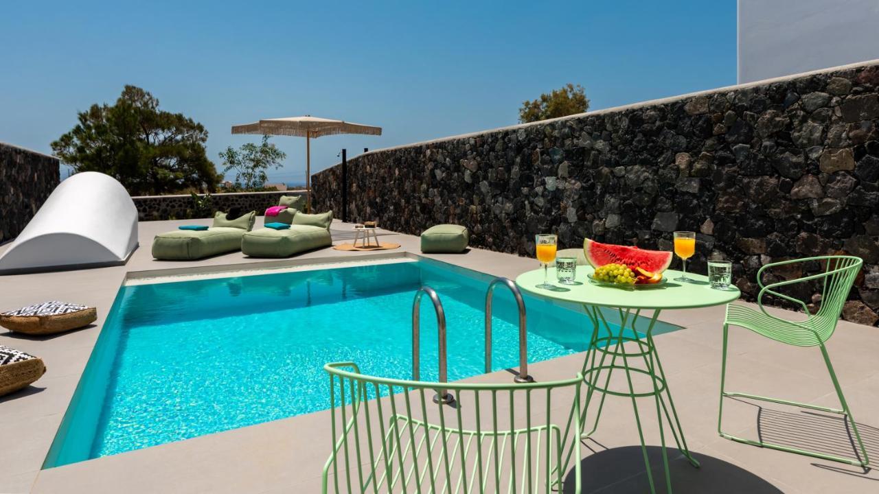 Modern Dome Homes Of Santorini Períssa Eksteriør bilde