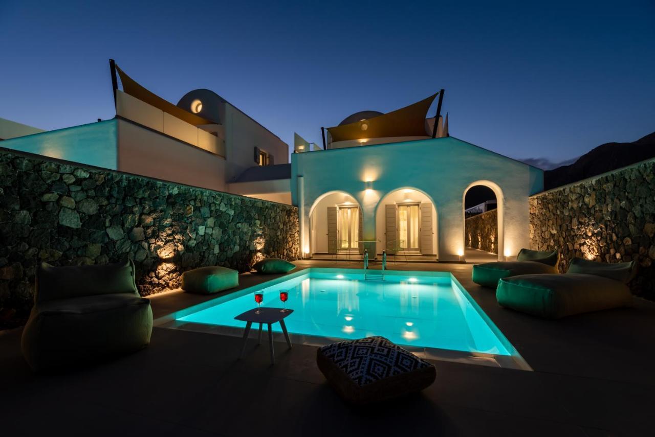 Modern Dome Homes Of Santorini Períssa Eksteriør bilde