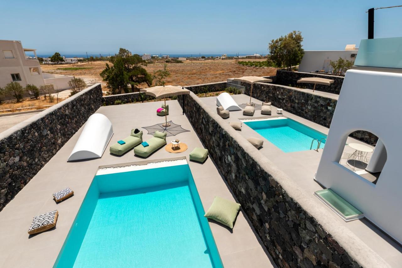 Modern Dome Homes Of Santorini Períssa Eksteriør bilde